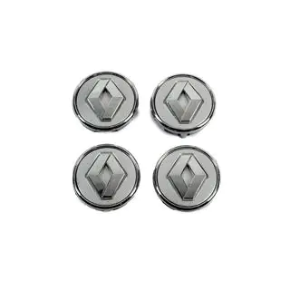 Graue Felgendeckel mit Ring 81568GR (57mm auf 49mm, 4 Stk) Foto 1