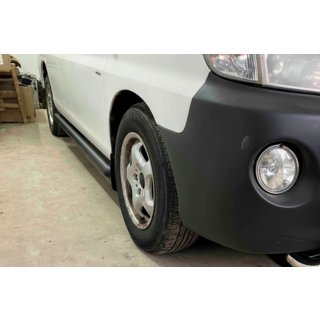 Seitenschutzrohre BB002 Schwarz (2 Stk., Edelstahl) Hyundai H200, H1, Starex 1998-2007 Foto 1
