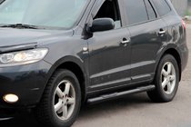Hyundai Santa Fe 2 2006-2012 Seitliche Rohre B3 Black (2 Stk., Edelstahl) Foto 1