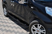 Fiat Fiorino/Qubo 2008-2024 Seitliche Rohre Ø70 Schwarz (2 Stk., Edelstahl) Foto 3