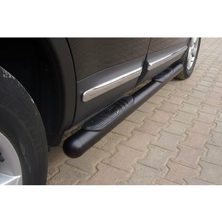 Seitenschutzrohre Black (2 Stk., Edelstahl) Nissan Qashqai 2007-2010 Foto 1