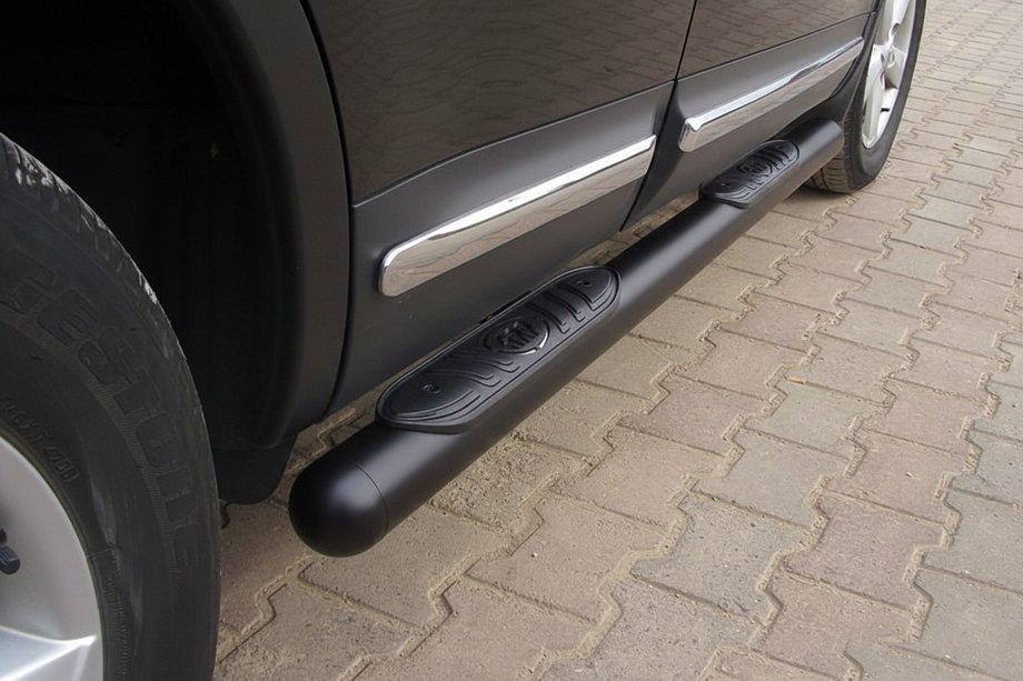 Nissan Qashqai 2010-2014 Seitenschutzrohre Black (2 Stk., Edelstahl) Image