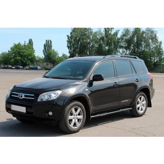 Seitliche Trittrohre für Standardbasis Schwarz (2 Stk, Edelstahl) Toyota Rav 4 2006-2013 Foto 3