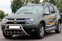 Renault Duster 2008–2017 Seitliche Trittrohre mit Einsätzen Black (2 Stk., Edelstahl) Foto 4