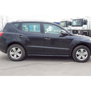 Seitliche Trittrohre Black (2 Stk., Edelstahl) Geely Emgrand X7 2011- Foto 2