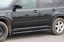 Nissan X-trail T31 2007-2014 Seitenschutzrohre BB002 Schwarz (2 Stk., Edelstahl) Foto 1
