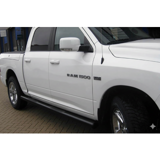 Seitliche Standardrohre Black (2 Stk., Edelstahl) Dodge RAM (DR/DH/D1/DC/DM) 2002–2009 Foto 1