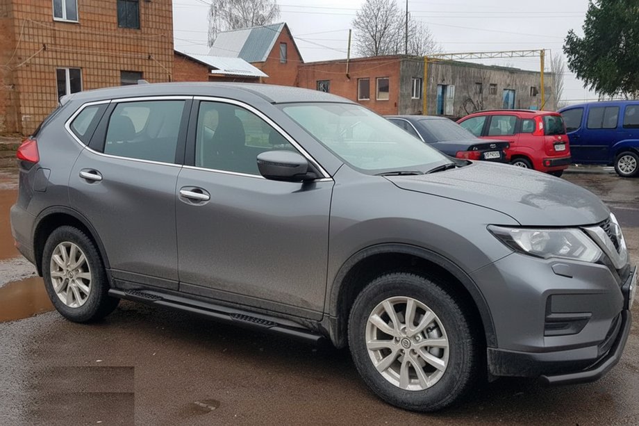 Nissan X-trail T32/Rogue 2014-2021 Seitenschutzrohre Black (2 Stk, Edelstahl) Foto 5