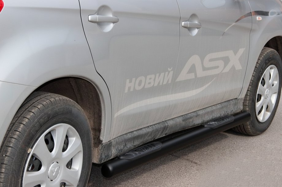 Mitsubishi Eclipse Cross 2017- Seitenschutzrohre BB002 Schwarz (2 Stk., Edelstahl) Image