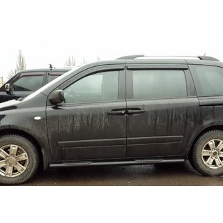 Seitliche Trittrohre Black (2 Stk., Edelstahl) Kia Carnival 2002-2013 Foto 1