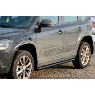 Seitliche Trittrohre Black (2 Stk., Edelstahl) Skoda Yeti 2009-2017 Foto 1