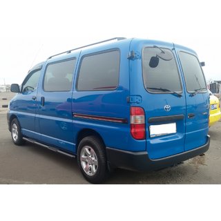 Seitliche Trittrohre Black (2 Stk., Edelstahl) Toyota HiAce Foto 1