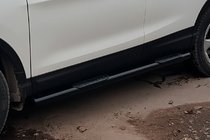 Nissan Qashqai 2014-2021 Seitenschutzrohre Black (2017-2021, 2 Stk., Edelstahl) Foto 2