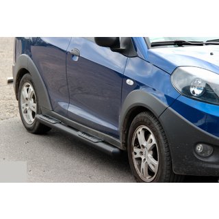 Seitenschutzrohre Black (2 Stk., Edelstahl) Chery Beat 2009-2015 Foto 2