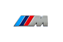 BMW Emblem M 85mm x 30mm (Edelstahl) Foto 1
