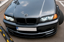 BMW 3 Series E46 1998-2006 Frontlippe DPT V-2 (für M-Sport 2003-2006, Schwarz Glanz) Foto 5