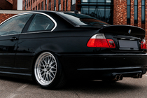 BMW 3 Series E46 1998-2006 CSL-Style V3 Heckspoiler (für SD, Schwarz Glanz) Foto 1
