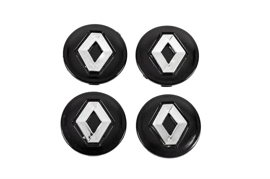 Renault Schwarze Felgendeckel 5650v1 (56mm auf 50mm, 4 Stk) Foto 1