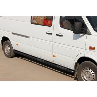 Seitenschutzrohre Black (2 Stk., Edelstahl) Mercedes Sprinter W901/902/903/904/905 1995–2006 Foto 1