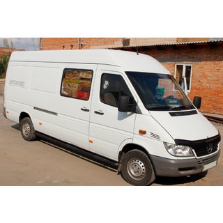 Seitenschutzrohre Black (2 Stk., Edelstahl) Mercedes Sprinter W901/902/903/904/905 1995–2006 Foto 2
