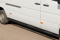 Volkswagen LT 1995-2006 Seitenschutzrohre Black (2 Stk., Edelstahl) Langer Radstand, Ø70 Foto 4