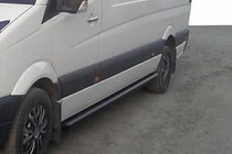 Mercedes Sprinter W906 2006–2018 Seitenschutzrohre Black (2 Stk., Edelstahl) Foto 4