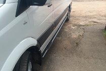 Mercedes Sprinter W906 2006–2018 Seitenschutzrohre Black (2 Stk., Edelstahl) Foto 1