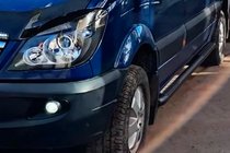 Mercedes Sprinter W906 2006–2018 Seitenschutzrohre Black (2 Stk., Edelstahl) Foto 2