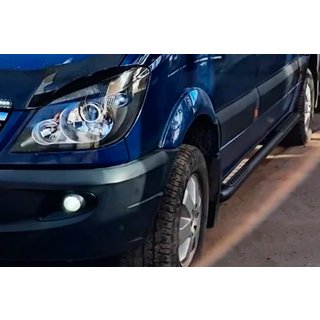 Seitenschutzrohre Black (2 Stk., Edelstahl) Mercedes Sprinter W906 2006–2018 Foto 2