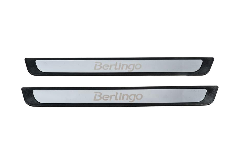 Citroen Berlingo 1996-2008 Einstiegsleisten Carmos V4 (2 Stk, Edelstahl) Image