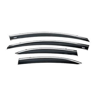 Windabweiser mit Chromleiste (4 Stk, Niken) Honda Civic Sedan VIII 2006-2011 Foto 1