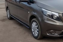 Mercedes Vito/V-class W447 2014- Seitenschutzrohre Black (2 Stk., Edelstahl) Foto 2