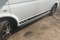 Volkswagen T5 Multivan 2003–2010 Seitliche Trittrohre Black (2 Stk., Edelstahl) Foto 5