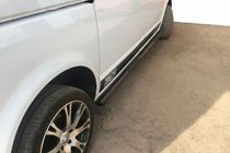 Volkswagen T5 Multivan 2003–2010 Seitliche Trittrohre Black (2 Stk., Edelstahl) Foto 7