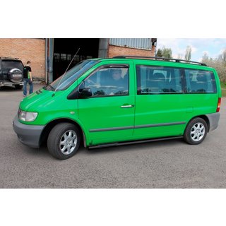 Seitenschutzrohre Black (2 Stk., Edelstahl) Mercedes Vito W638 1996-2003 Foto 2