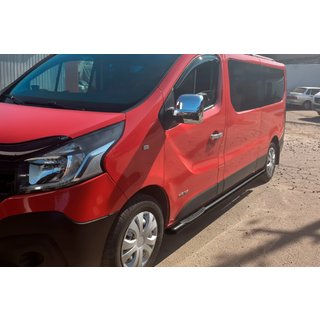 Seitenschutzrohre BB002 Schwarz (2 Stk., Edelstahl) Opel Vivaro 2001–2015 Foto 4
