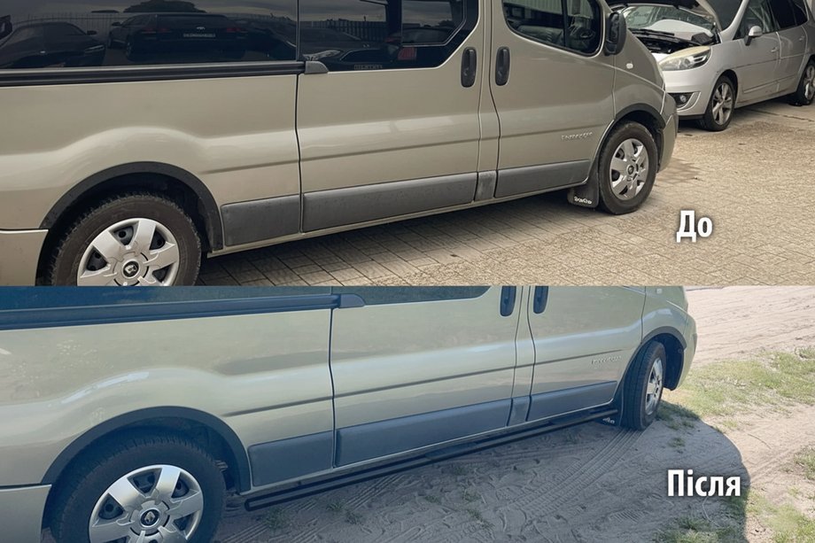 Fiat Talento 2016- Seitenschutzrohre BB002 Schwarz (2 Stk., Edelstahl) Image