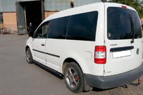 Volkswagen Caddy 2004-2010 Seitenschutzrohre BB001 Schwarz (2 Stk., Edelstahl) Foto 4