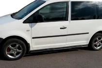 Volkswagen Caddy 2004-2010 Seitenschutzrohre BB001 Schwarz (2 Stk., Edelstahl) Foto 5