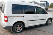 Volkswagen Caddy 2010-2015 Seitenschutzrohre BB001 Schwarz (2 Stk., Edelstahl) d60, Maxi Basis Foto 2