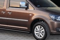 Volkswagen Caddy 2010-2015 Seitenschutzrohre BB001 Schwarz (2 Stk., Edelstahl) d60, Maxi Basis Foto 8