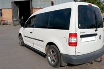 Volkswagen Caddy 2010-2015 Seitenschutzrohre BB001 Schwarz (2 Stk., Edelstahl) d60, Maxi Basis Foto 5