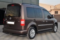 Volkswagen Caddy 2015-2020 Seitenschutzrohre BB001 Schwarz (2 Stk., Edelstahl) Foto 6