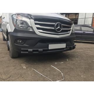 Vordere Unterfahrschutzbügel Shark Black (Edelstahl) Mercedes Sprinter W906 2006–2018 Foto 1