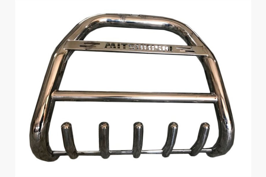 Mitsubishi Pajero Wagon IV 2006-2021 Frontbügel QT012 (Edelstahl) Image