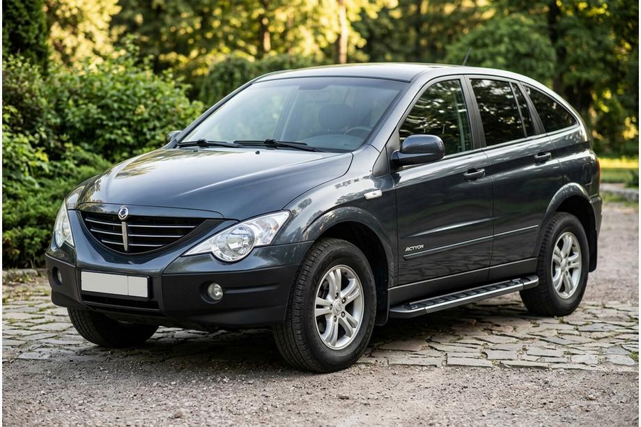 SsangYong Action 2005-2018 Seitenschweller RedLine Black (2 Stk., Aluminium) Image