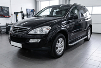 SsangYong Kyron 2005-2014 Trittbretter Maydos V1 (2 Stk., Aluminium & Edelstahl) Foto 1