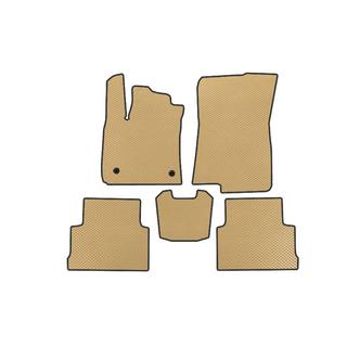 EVA Fußmatten (2 Reihen, Beige)