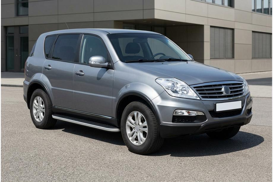 SsangYong Rexton I 2001-2017 Seitenschweller Tayga Grey (2 Stk., Aluminium) 2012-2017 Image