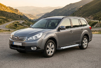 Subaru Outback 2009-2014 Trittbretter Allmond Grey (2 Stk., Aluminium) Foto 1
